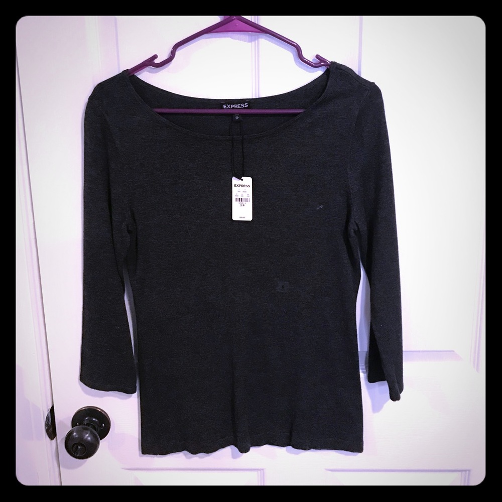 Charcoal Gray express light sweater